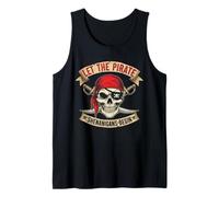 Laissons les manigances des pirates commencer Skull Pirate Halloween Funn Débardeur