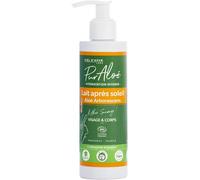 Lait Après-Soleil Pur¿Aloé-50% Aloé Arborescens Natif-Corps-Hydratation Intense-Certifié Bio Cosmos Organic-98% D'origine Naturelle-Flacon 200 Ml