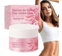 Lait Auto-Bronzant - 50g Gel Corps Non Gras | Accélérateur de bronzage - Visage et Corps. Piscine, Plage, Voyage, Vacances, Été