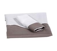 Lait Baby cfcurl Rayon de Lune couette et taie d'oreiller Berceau, blanc/taupe, 100 x 100/30 x 40
