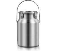 Lait C en Acier Inoxydable 304 pour Le Stockage De Solides Liquides, Milk Trsport Bucket Wine Seau Dairy Pot Milk Cister Barrel Tote Jug avec Couvercle Scellé D Single Hdle, 3L