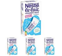 Lait concentre sucre demi ecreme NESTLE, 6 sticks, 180g (Lot de 4)