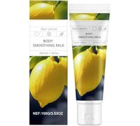 Lait corporel apaisant au citron, lait corporel éclaircissant au citron, hydratant et nourrissant pour les peaux sèches, léger et non gras, 100 g