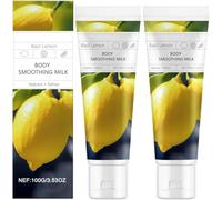 Lait corporel apaisant au citron, lait corporel éclaircissant au citron, hydratant et nourrissant pour les peaux sèches, léger et non gras, 100 g