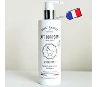 Lait corps hydratant au Lait frais d'Ânesse BIO Fabrication Française. Tous types de peau. Flacon pompe 250 ml
