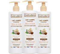 Lait Corps Hydratant Délice De Karité - 500 Ml - Ingrédients D'origine Naturelle - Végan - Fabrication Française - Lot De 3 X 500 Ml