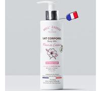 Lait corps hydratant Fleur de Cerisier au Lait frais d'Ânesse BIO. Fabrication Française. Tous types de peau. Flacon pompe 250 ml