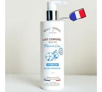Lait corps hydratant Fleur de Coton au Lait d'Ânesse BIO. Fabrication Française. Tous types de peau. Flacon pompe 250 ml