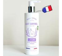 Lait corps Lavande hydratant au Lait frais d'Ânesse BIO. Fabrication Française. Tous types de peau. Flacon pompe 250 ml
