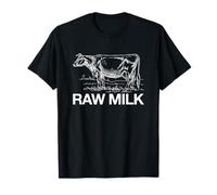 Lait cru (énoncé Alimentaire santé) (Graphique de Vache) T-Shirt