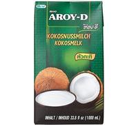 Lait de coco Aroy-D lait de coco naturel à cuire 1000ml pack de 6