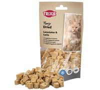 Trixie Freeze Dried Foie d'agneau & Saumon | Pack Double | 2 x 25 g | Aliment complémentaire pour Chats | Snack lyophilisé | Adapté en Cas d'allergies Alimentaires | sans additifs