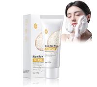 Lait De Riz Nettoyant 100ml,Pore Cleanser,Gel Nettoyant Visage,Savon Visage,Nettoyage En Profondeur Des Points Noirs,Mousse De Riz Nettoyante,Nettoie En Douceur Les Peaux à ProblèMes