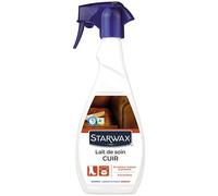 STARWAX - Lait de soin pour cuir - entretient, hydrate et préserve - à la lanoline - Pulvérisateur 500ml - sans rinçage - Fabrication Française - Pratique et facile d'utilisation