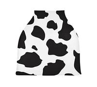 Lait De Vache Couleur Housse de Canopée pour Poussette,Siège de Voiture pour Bébé Dais Siège Auto Couverture D'Allaitement Pare-Soleil Respirant Extensible pour Bébé