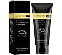 Lait Démaquillant Éclaircissant - Nettoie en douceur et en profondeur, convient à tous les types de peau, mousse non irritante, laisse la peau éclatante, 100 g, pour un usage quotidien