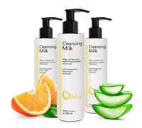 Lait Démaquillant Micellaire 3en1 - Vegan & Naturel - Démaquille Waterproof, Nettoie, Hydrate - Peaux Sensibles - Aloe Vera, Vitamine E, Amande & Papaye - 3 x 200 ml - Made in France
