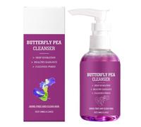 Lait Démaquillant Naturel à la Fleur de Pois Papillon - Nettoyant Doux Violet, Hydratation Intense, Soin Multi-Effets, 100 g, Convient à Tous Types de Peau (Sensible/Grasse/Sèche)