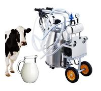 Lait électrique sous vide de 25 l en acier inoxydable avec tasses en silicone, pulsation automatique pour élevage de chèvre laitière