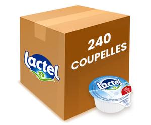 Lait Entier Lactel - 240 coupelles