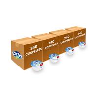Lait Entier Lactel - 4 cartons - 960 coupelles