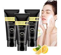 Lait nettoyant et éclaircissant à la niacinamide, exfoliant visage hydratant et nettoyant en profondeur, hydratation naturelle, pour un nettoyage du visage et un contrôle du sébum