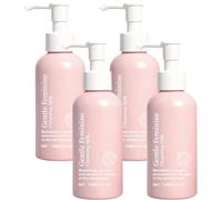 Lait nettoyant féminin doux, détergent intime pH équilibré pour peaux sensibles, nettoyant quotidien hydratant avec formule de contrôle des odeurs pour confort et équilibre (4pcs)