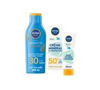 Lait Protect & Bronze FPS30 200ML + Crème Minérale Protection UV FPS 50+ 50ml - NIVEA SUN - Lot solaire