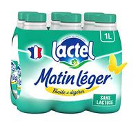Lait sans lactose écrémé Matin Léger LACTEL bouteille 6x1L