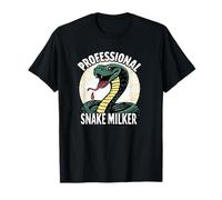 Lait Serpent Professionnel drôle Amateur de Serpent Blague Humour T-Shirt