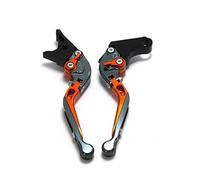Laiteanqi Compatible With GSX400F Impulse 1994-2004 GSX 400F GSX 400 F Moto Pliant Extensible Réglable Freins Embrayage Levier Leviers réglables(ORANGE2)