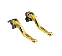 Laiteanqi Ensemble De Leviers D'embrayage Et De Frein Courts CNC For Moto Carbon XDiavel S 2011-2022 Leviers réglables(B-Gold)