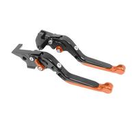 Laiteanqi Leviers De Frein Et D'embrayage CNC For Moto S1000XR S 1000XR S1000 XR S 1000 XR 2014-2019 2015-2018, Guidon Pliable Leviers réglables(Orange-Orange-Balck)