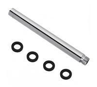 Laitejituan 20cm Bras de Douche Extension en Acier Inoxydable Rond G 1/2" Tube Prolongateur de Douche Bras D'extension de Pomme de Douche Rallonge de Pommeau de Douche Droit Chromé