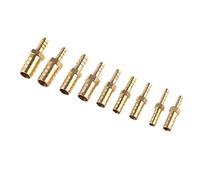 Laiton 2 Voies Réducteur Droit Tuyau Barbelé Tuyau Raccord Réducteur Cuivre Coupleur Connecteur Adaptateur pour Air Carburant Gaz Eau-4mm-8mm Barb