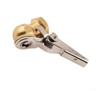 Laiton / 4" pour pneu femelle NPT avec tête de gonflage à levier pour compresseurs d'air automobiles - Robinet à boisseau sphérique à ressort robuste