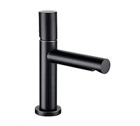 Laiton Balck Pont Monté Monotrou Poignée Chaude Froide Salle De Bains Mélangeur Évier Robinet Bassin Robinet Vanité Robinetterie D'eau