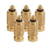 Laiton Buse de Brumisation Antidrip 5 Pièces Haute Pression | Tête de Brumisation Or, Usage Extérieur et Ateliers, Système Haute Pression, Confort D’élevage, Lot Unique