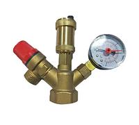 Laiton chaudière Valve 1 Pouce DN25 sécurité d'échappement Manomètre Soupape et Pression chaudière Composants de sécurité