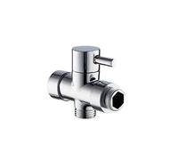 Laiton chromé 1/2 « 7/8 » T-adaptateur 3 voies Valve for salle de bain Pomme douche déviateur WC Bidet Pulvérisateur Composant de tuyauterie