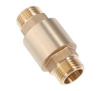 Laiton Clapet Anti-retour Vertical Double Filetage, 1/2 Pouce | Or Forgé, Montage Vertical ou Horizontal, Installation Rapide, pour Lignes de Compresseur et Pompes