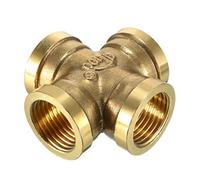 Laiton Croix Raccord De Raccord 1/2 PT Filetage Femelle 4 Voies Connecteur Coupleur