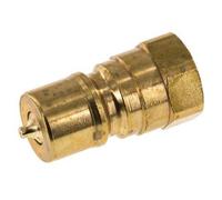 Laiton DN 10 Coupleur hydraulique Bouchon G 3/8 pouce filetage femelle ISO 7241-1 B D 19.1mm