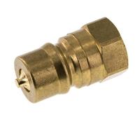 Laiton DN 12.5 Coupleur hydraulique Bouchon G 1/2 pouce filetage femelle ISO 7241-1 B D 23.5mm