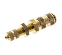 Laiton DN 2.7 (Micro) Coupleur d'air douille 3x4.3 mm écrou-union Bulkhead