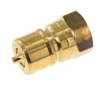 Laiton DN 20 Coupleur hydraulique Bouchon G 3/4 pouce filetage femelle ISO 7241-1 B D 31.4mm