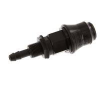 Laiton DN 5 Manchon d'accouplement pour air 6 mm Pilier de tuyau Bulkhead