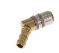 Laiton DN 9 Embout d'accouplement de moule 12,7 mm Pilier de tuyau Protection contre le déverrouillage 45-deg