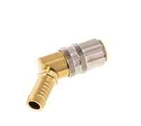 Laiton DN 9 Embout d'accouplement de moule 13 mm Pilier de tuyau Protection contre le déverrouillage 45-deg