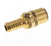 Laiton DN 9 Manchon d'accouplement de moule Prise 13 mm Pilier de tuyau Protection contre le déverrouillage Double obturation